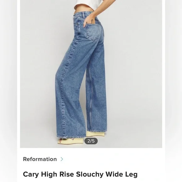 Reformation Light Blue Flare Jeans - Picture 3 of 11